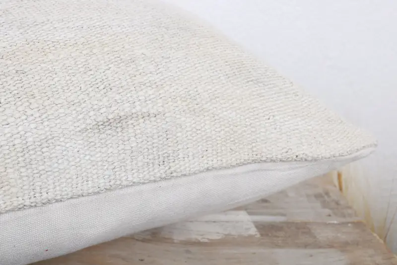 Tapestry Pillow Sham, Boho Pillow, 12x20 White Pillow Cover, Boho Pillow Sham Cover, Turkish Kilim Pillow, Pillow Case, Accent Pillow Case - 6