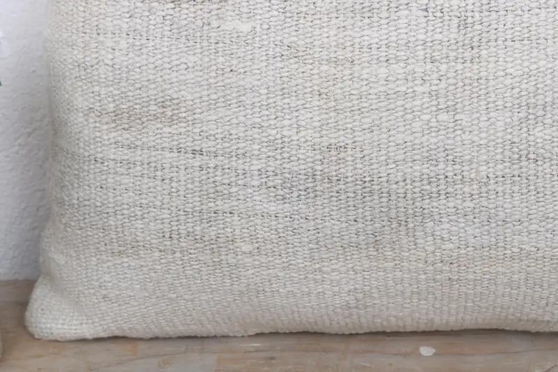 Tapestry Pillow Sham, Boho Pillow, 12x20 White Pillow Cover, Boho Pillow Sham Cover, Turkish Kilim Pillow, Pillow Case, Accent Pillow Case - 3