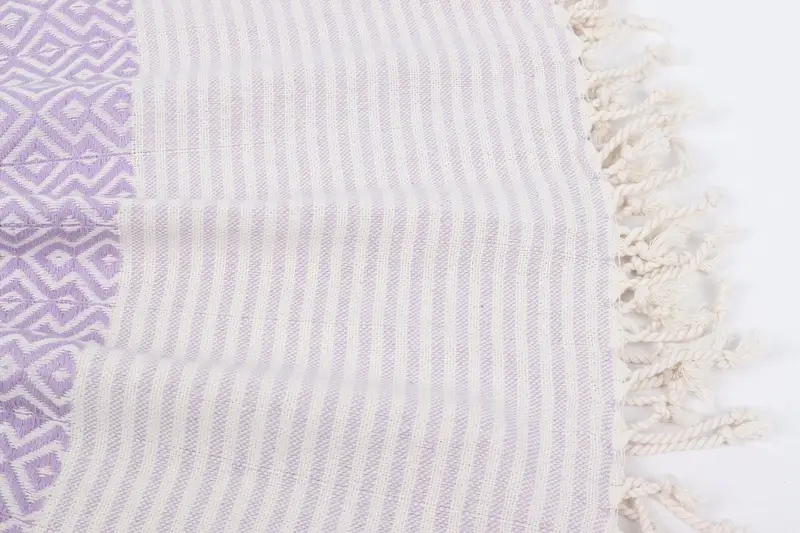 Quick-dry towel, Bachelorette Party Favor, First Wedding Anniversary Gift, Beach Towel Gift, Embroidered Towel, 76x38 Cotton Diamond Towel - 8