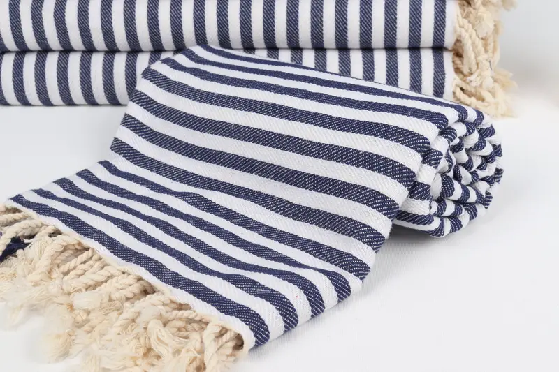 Home Decor Towel, Gift For Her, Bachelorette Party Items, Turkish towel, Turkish bath towel for spa, Wedding Gifts Towel, 70x40 Cotton Striped Towel - 4
