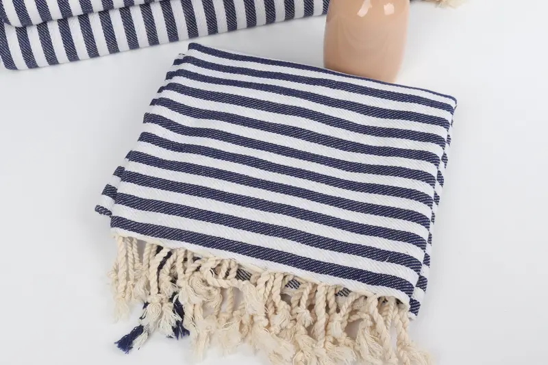 Home Decor Towel, Gift For Her, Bachelorette Party Items, Turkish towel, Turkish bath towel for spa, Wedding Gifts Towel, 70x40 Cotton Striped Towel - 5