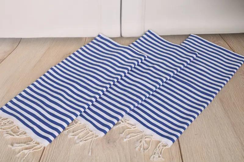 Monogram Kitchen Towel, Summer Towel, 40x18 Cotton Striped Towel, Personalized Kitchen Towel, Family Gift, Bridal Shower Favors, Personalized Gift - 6