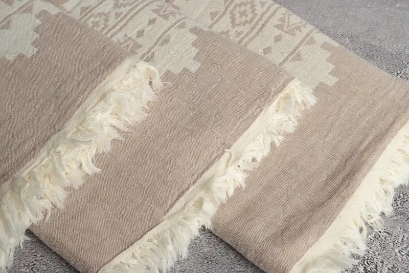Lanzamiento de manta turca, toalla de kilim de algodón 86x56, regalos de decoración del hogar, mantel de Acción de Gracias, regalos personalizados, manta turca, regalos de dama de honor - 5