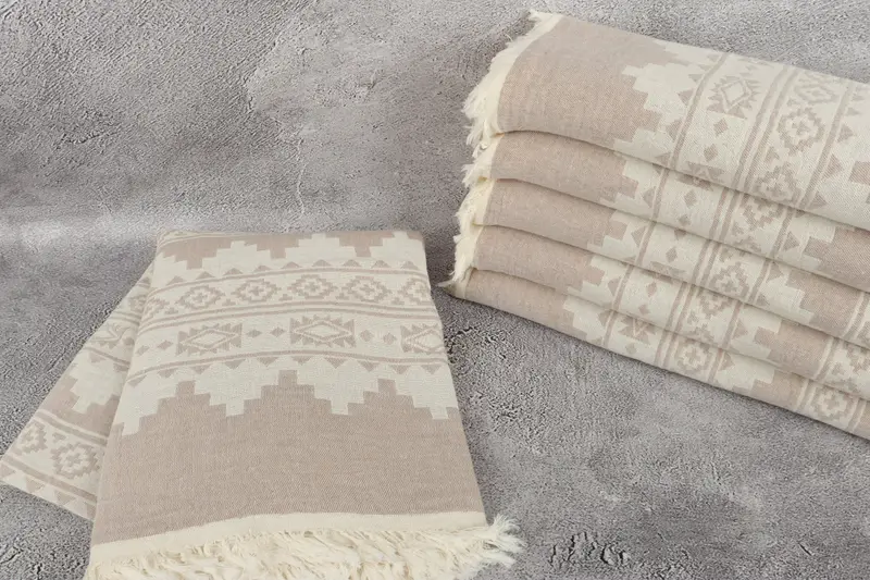 Lanzamiento de manta turca, toalla de kilim de algodón 86x56, regalos de decoración del hogar, mantel de Acción de Gracias, regalos personalizados, manta turca, regalos de dama de honor - 2