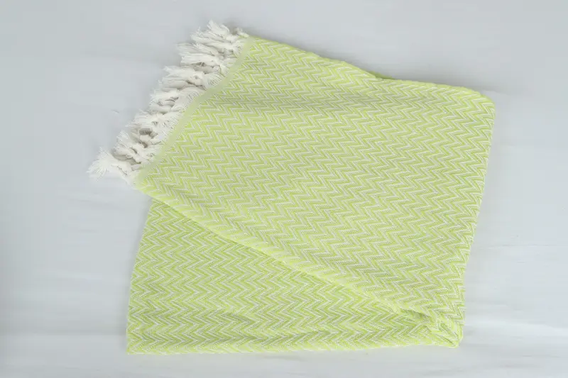 Housewarming Gift, Best Friend Gift Ideas, Woven Blanket, 76x64 Cotton Zig zag Towel, Beach Theme Bachelorette Party, Bridal Shower Gift - 6