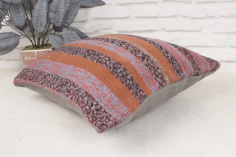 Anatolian Pillow Cover, Pet Pillow Cover, 16x16 Blue Cushion Case, Vintage Pillow, Gift Pillow, Cushion Case, Boho Pillow Sham Cover - 6