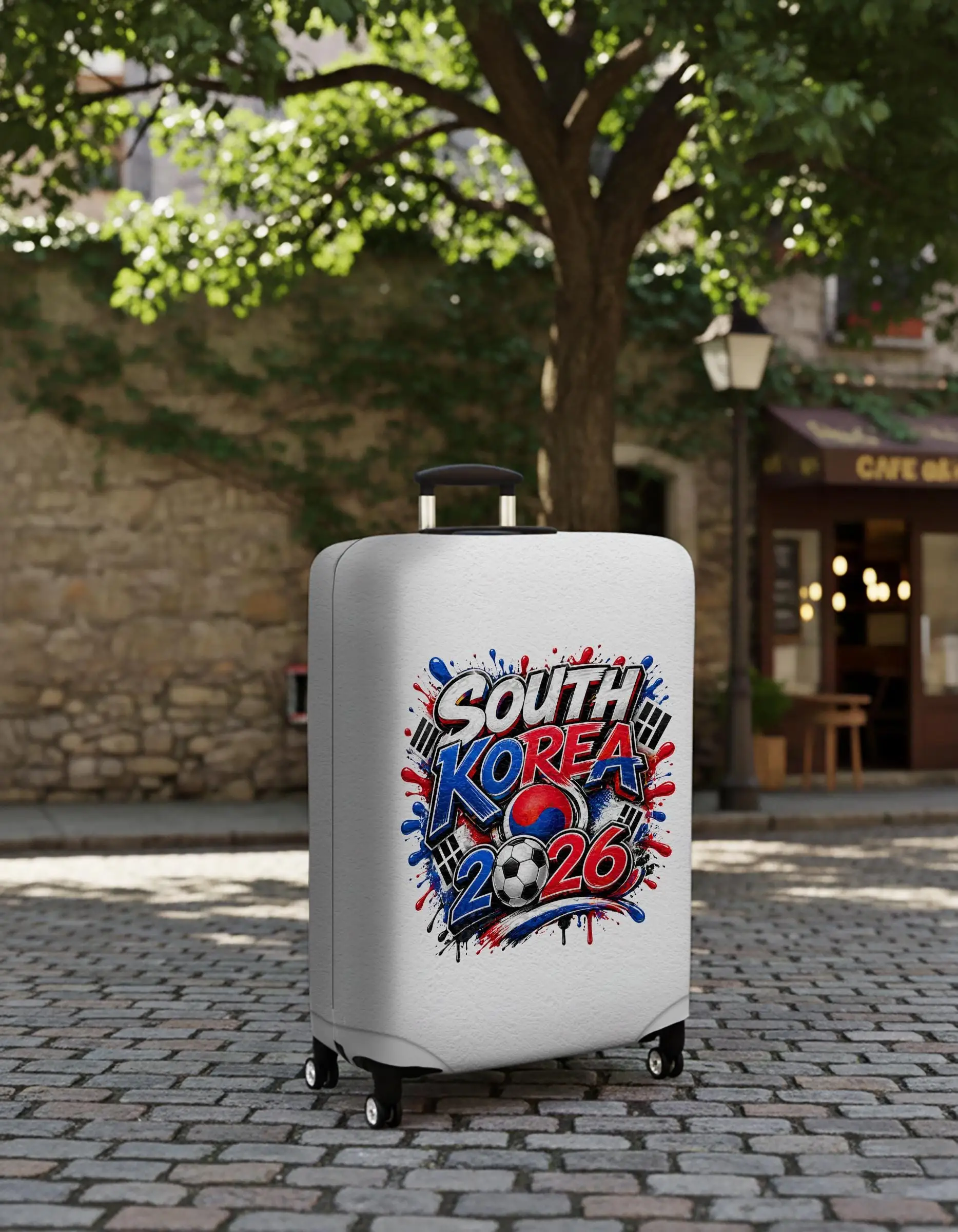 Südkorea Fußball-Gepäckhülle, 2026 Fan-Kofferschutz, Sport-Reisehülle - 1