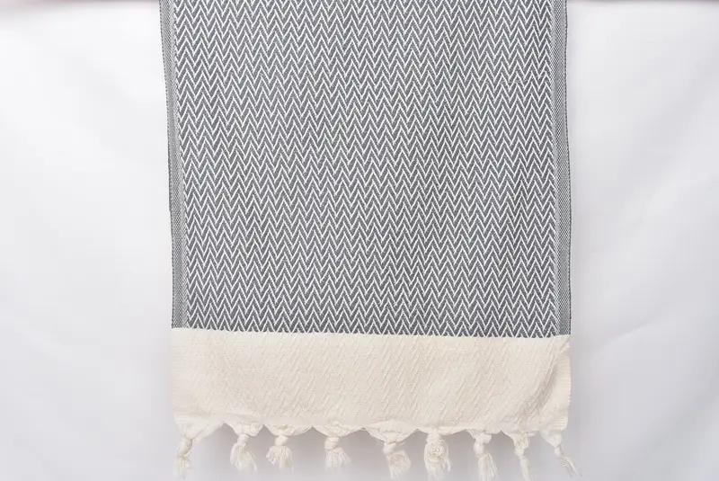 Monogrammed Hand Towel, 34x18 Cotton Zigzag Design Towel, Monogram Hand Towel, Bridesmaid Favors, Wedding Gift Kitchen Towel, Personalized Gifts - 8