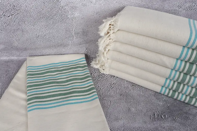 70x40 Linen Striped Towel, Turkish hand towel, Wedding Favors, Monogram Towels, Custom Turkish Towel, Large Turkish Towel, Personalized Gift For Him - 2
