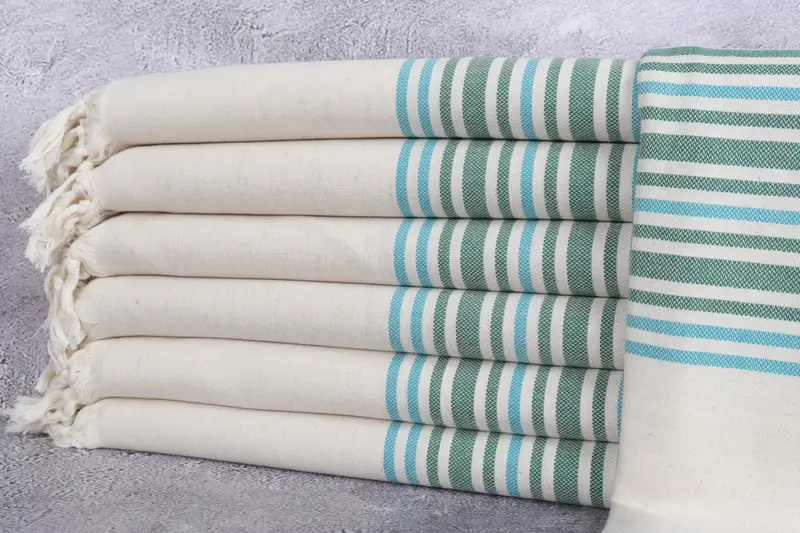 70x40 Linen Striped Towel, Turkish hand towel, Wedding Favors, Monogram Towels, Custom Turkish Towel, Large Turkish Towel, Personalized Gift For Him - 1