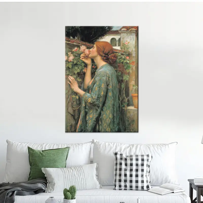モダン キャンバス: ウォーターハウスの薔薇の精霊