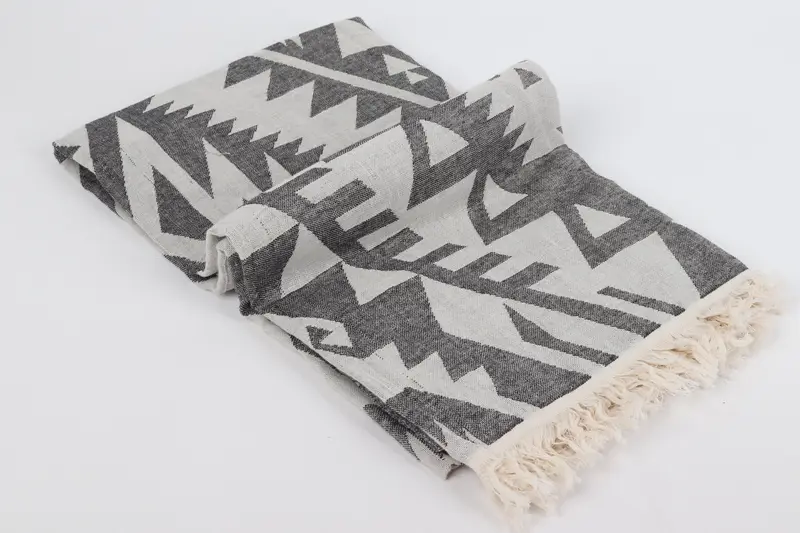 Bachelorette Favors Beach, Bachelor Gifts, Organic towel, Merry Christmas Gifts, Custom Gift, Girl Trip Party Favor, 76x40 Cotton Geometric Towel - 7