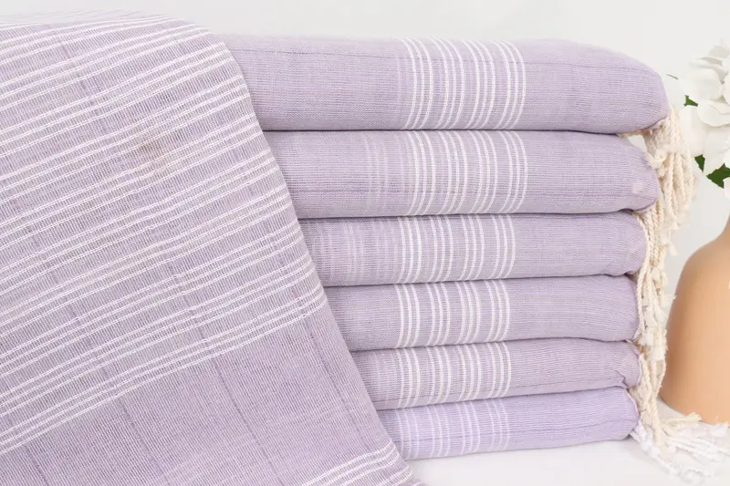 Custom Beach Towel, Turkish Towel Beach, Personalized Turkish Beach Towel, Wedding Towel, Xmas Gifts, Turkish hand towel, 70x40 Cotton Striped Towel - 1