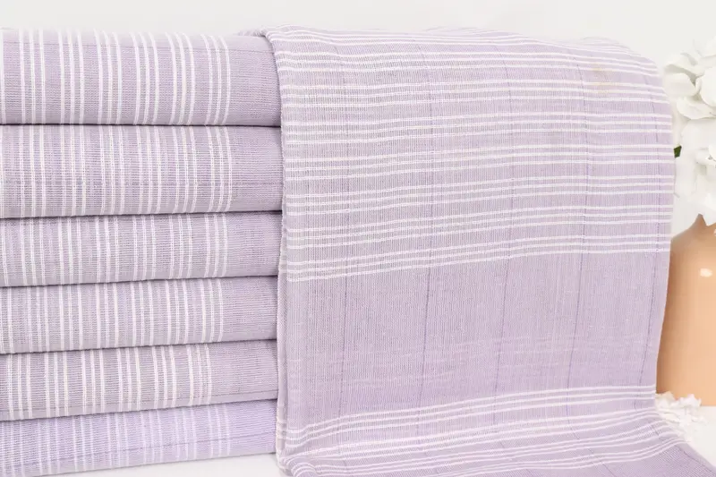 Custom Beach Towel, Turkish Towel Beach, Personalized Turkish Beach Towel, Wedding Towel, Xmas Gifts, Turkish hand towel, 70x40 Cotton Striped Towel - 2