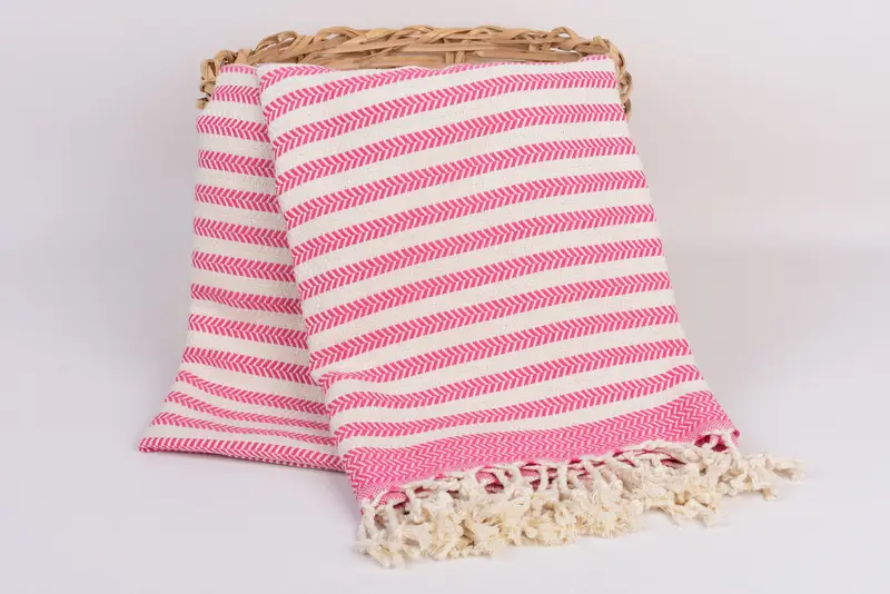Weihnachtsgeschenke, 70x40 Baumwoll -Chevron -Handtuch, Bulk -Auftragstuch, türkisches Badetuch für Spa, Bio -Handtuch, gestickeltes Handtuch, absorbierendes Handtuch - 5