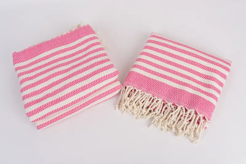 Weihnachtsgeschenke, 70x40 Baumwoll -Chevron -Handtuch, Bulk -Auftragstuch, türkisches Badetuch für Spa, Bio -Handtuch, gestickeltes Handtuch, absorbierendes Handtuch - 7