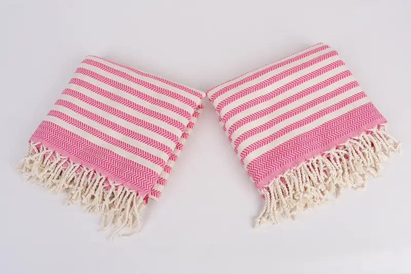 Weihnachtsgeschenke, 70x40 Baumwoll -Chevron -Handtuch, Bulk -Auftragstuch, türkisches Badetuch für Spa, Bio -Handtuch, gestickeltes Handtuch, absorbierendes Handtuch - 6