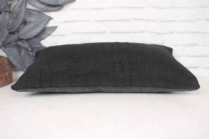 12x24 Brown Cushion Case, Pillow Cover, Ethnical Kilim Rug Pillow, Boho Pillow Sham Cover, Meditation Cushion, Vintage Pillow, Sofa Pillow - 5