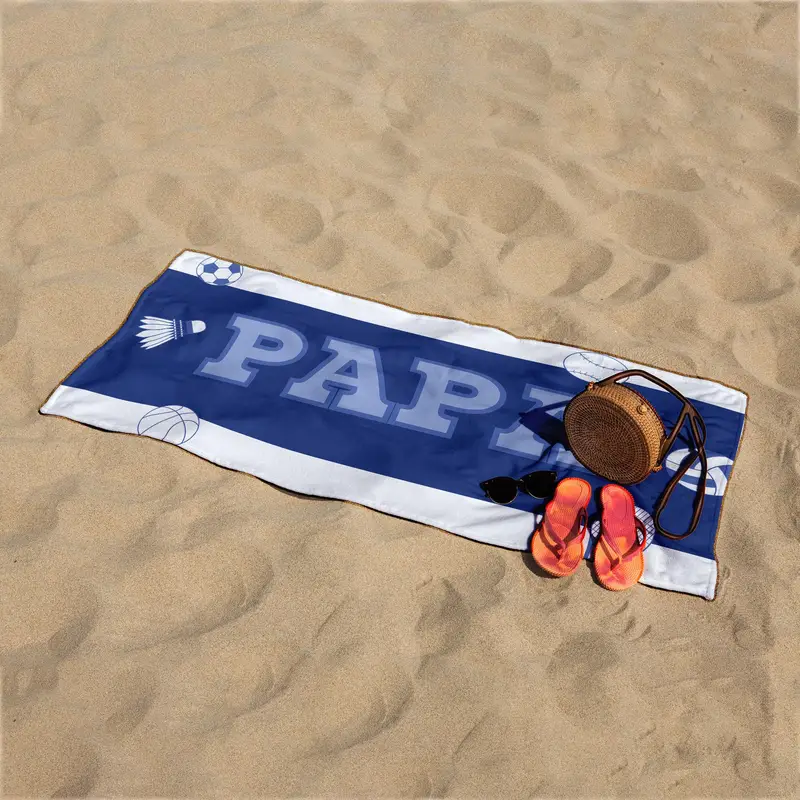 Ultra-Soft Cotton Beach Towel, Quick-Drying Hand Towel for Summer Use - 1