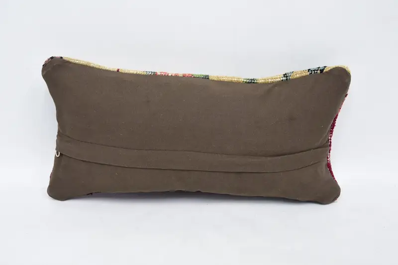 8x16 Red Cushion Cover, Kilim Cushion Sham, Tribal Pillow Case, Boho Pillow Sham Cover, Handmade Rug Seat Pillow, Throw Kilim Pillow, Pillow Cover - 6