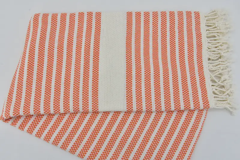 Wedding Gift, 70x40 Cotton Striped Towel, Friends Beach Towel, Custom Towel, Organic Turkish towel, Memorial Gift, Monogrammed Turkish Towel - 5