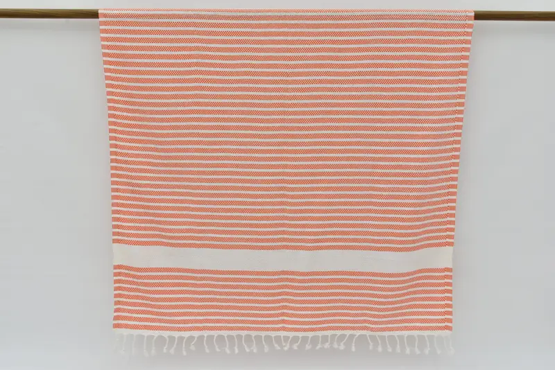 Wedding Gift, 70x40 Cotton Striped Towel, Friends Beach Towel, Custom Towel, Organic Turkish towel, Memorial Gift, Monogrammed Turkish Towel - 8