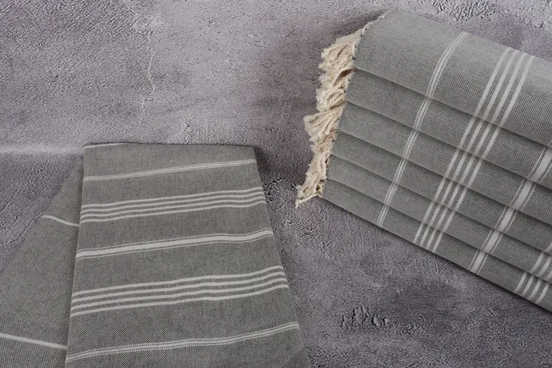 68x40 Cotton Striped Towel, Yoga Towel, Travel towel, Wedding Gift, Turkish Towel USA, Halloween Gifts, Personalized Bridesmaid Beach Towel - 2