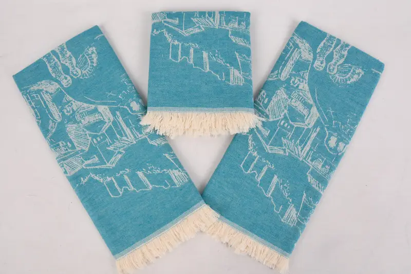 Personalized Dish Towel, Gift For Him, Personalized Gifts, 28x20 Cotton Landscape Patterned Towel, Spa Gift, Handmade Gift, Custom Hand Towel - 8