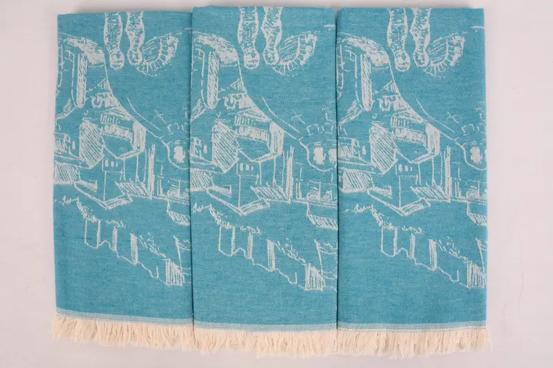 Personalized Dish Towel, Gift For Him, Personalized Gifts, 28x20 Cotton Landscape Patterned Towel, Spa Gift, Handmade Gift, Custom Hand Towel - 3