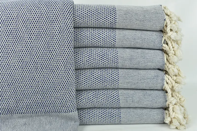 Wedding Gift For Bride, Gifts For Him, Fouta towel, 70x40 Cotton Geometric Towel, Sand-resistant Turkish towel for travel, Quick-dry towel - 1