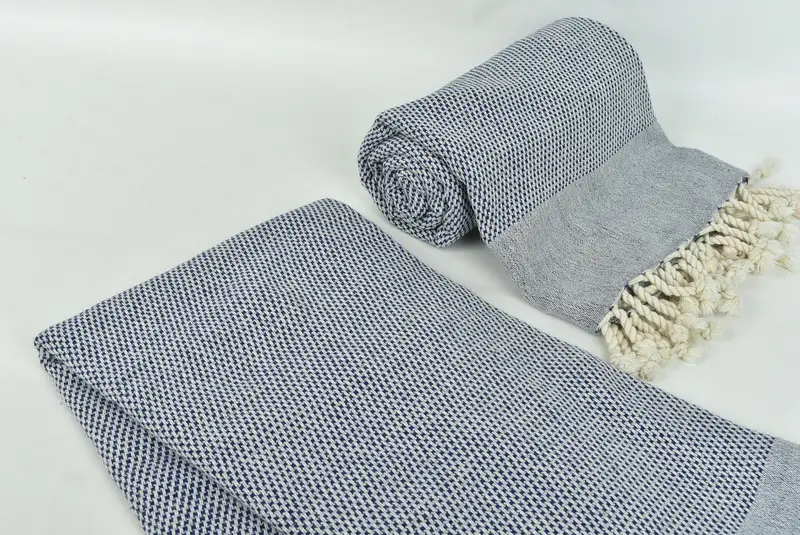 Wedding Gift For Bride, Gifts For Him, Fouta towel, 70x40 Cotton Geometric Towel, Sand-resistant Turkish towel for travel, Quick-dry towel - 7