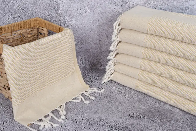 Turkish Towel Hand Towel, 44x24 Cotton Polka Dot Towel, Wedding Gift, Kitchen Towel, Best Friend Wedding Gift, Turkish Towel Monogram, Gift For Mom - 3