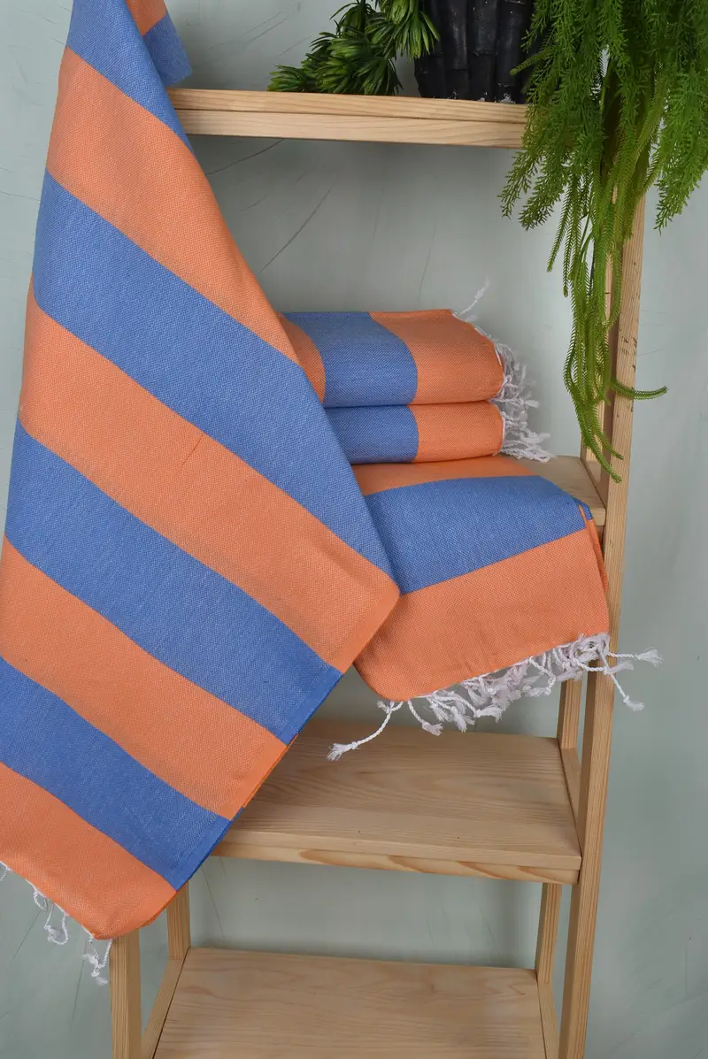 Personalized Turkish Towel, 70x40 Cotton Striped Towel, Thin towel, Memorial Gift, Organic towel, Custom Wedding Gift From Bridesmaid, Gym Towel - 6