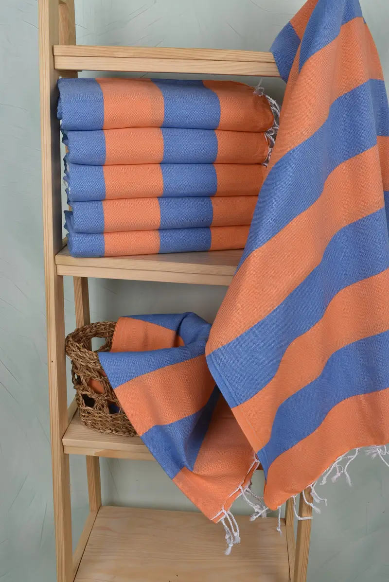 Personalized Turkish Towel, 70x40 Cotton Striped Towel, Thin towel, Memorial Gift, Organic towel, Custom Wedding Gift From Bridesmaid, Gym Towel - 3