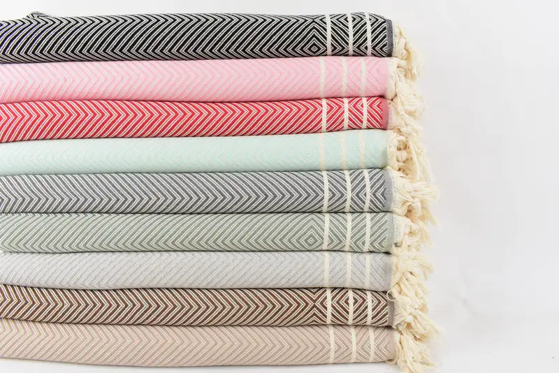 Housewarming Gift, 96x70 Cotton Diamond Towel, Aesthetic Blanket, Woven Throw Blanket, Turkish Towel Beach Blanket, Bridesmaid Gifts, Bachelor Gifts - 3