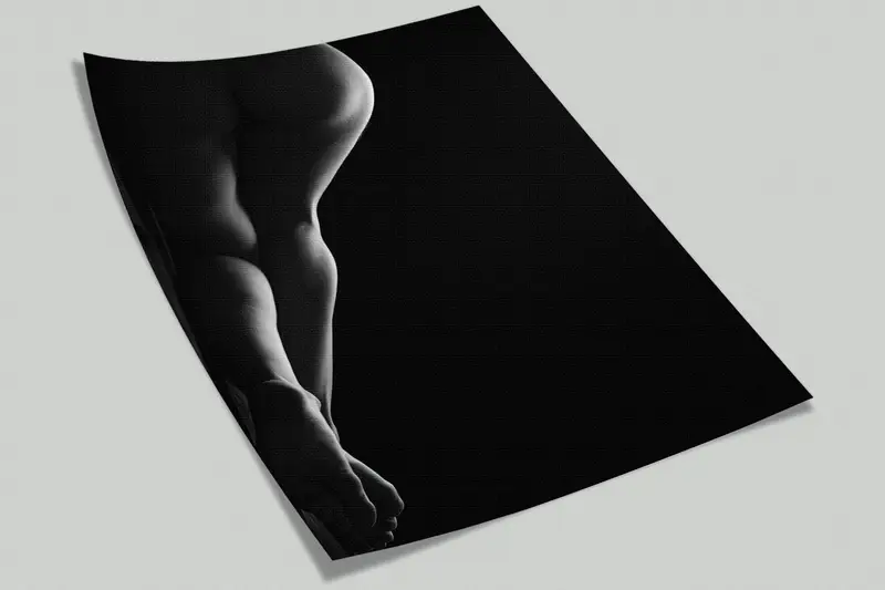 Bright Wall Paper, Sexy Woman Wall Paper, 3d Wall Paper, Naked Woman Photo Print, Custom Wall Paper, Sensual Wall Paper, Mature Art Decor - 7