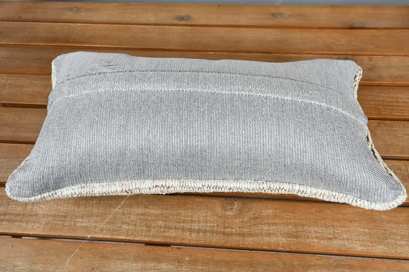 8x16 Beige Cushion, Kilim Cushion Sham, Pillow Cover, Ethnic Throw Pillow Cover, Interior Designer Pillow, Gift Pillow, Aztec Pillow - 5