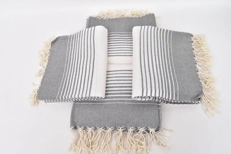 Peshtemal Towel USA, Bachelor Gifts, Spa Gift Towel, Turkish towel, 60x38 Cotton Striped Towel, Organic Turkish towel, Bachelorette Party Favor - 6