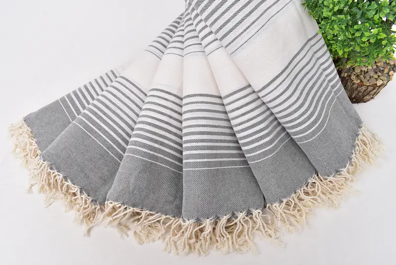 Peshtemal Towel USA, Bachelor Gifts, Spa Gift Towel, Turkish towel, 60x38 Cotton Striped Towel, Organic Turkish towel, Bachelorette Party Favor - 4