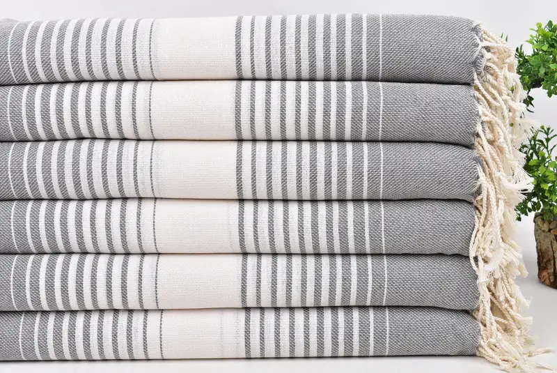 Peshtemal Towel USA, Bachelor Gifts, Spa Gift Towel, Turkish towel, 60x38 Cotton Striped Towel, Organic Turkish towel, Bachelorette Party Favor - 3