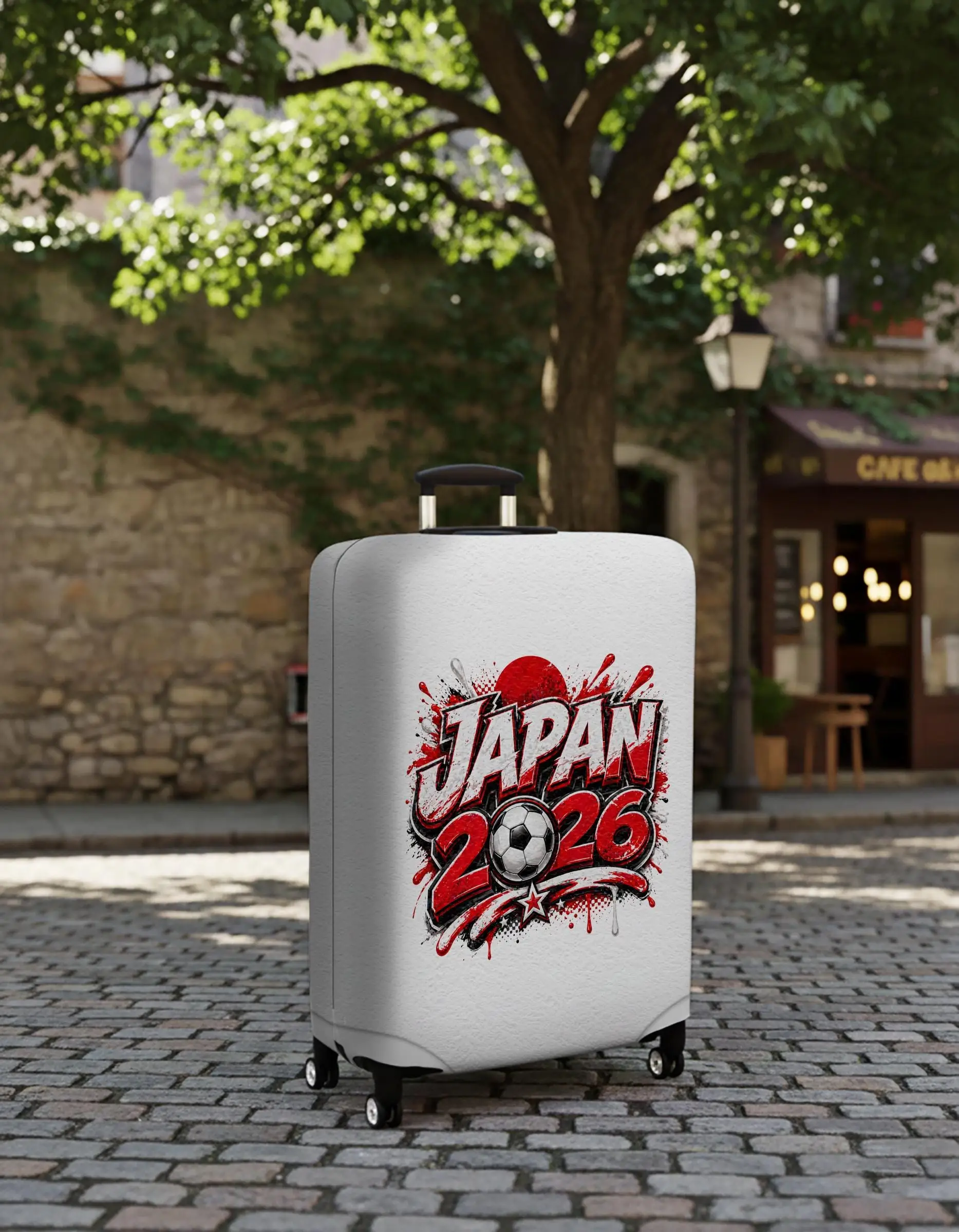 Japan Fußball-Gepäckhülle, 2026 Fußball-Fan-Kofferschutz, individuelle Fußball-Reisehülle - 1