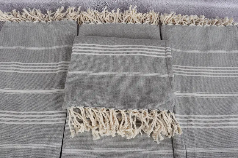 Large Turkish Towel, Personalized Wedding Gift, Housewarming Gift, 68x40 Cotton Striped Towel, Bachelorette Party Decorations, Valentines Gift - 4