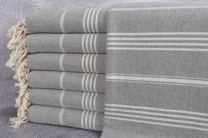 Large Turkish Towel, Personalized Wedding Gift, Housewarming Gift, 68x40 Cotton Striped Towel, Bachelorette Party Decorations, Valentines Gift - 1
