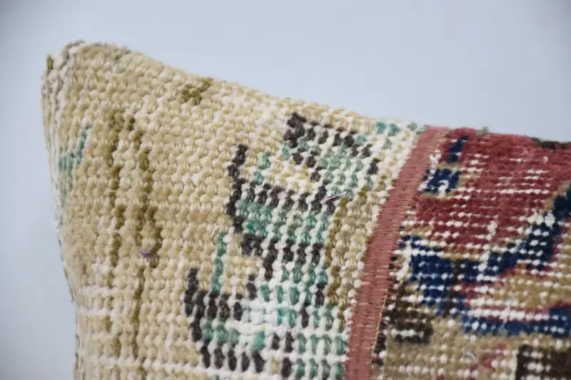 Customized Pillow Sham, Gift Pillow, Kilim Pillow, Pillow Cover, Vintage Pillow, Handmade Throw Cushion Cover, 12x36 Blue Pillow Case - 2
