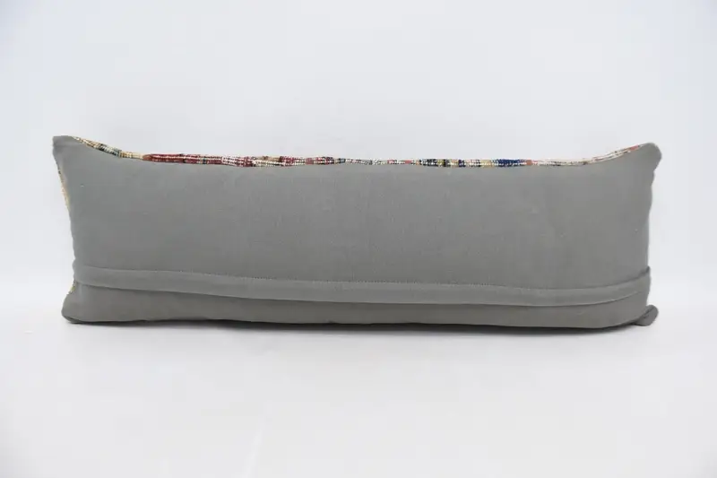 Customized Pillow Sham, Gift Pillow, Kilim Pillow, Pillow Cover, Vintage Pillow, Handmade Throw Cushion Cover, 12x36 Blue Pillow Case - 6