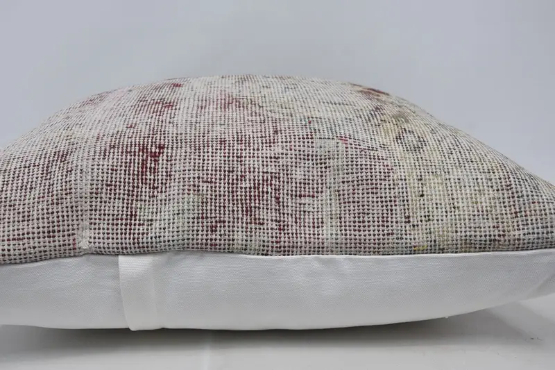 Oriental Cushion, Ethnical Kilim Rug Pillow, Vintage Pillow, 28x28 Beige Pillow Cover, Cushion Case, Seat Pillow Sham, Turkish Kilim Pillow - 5