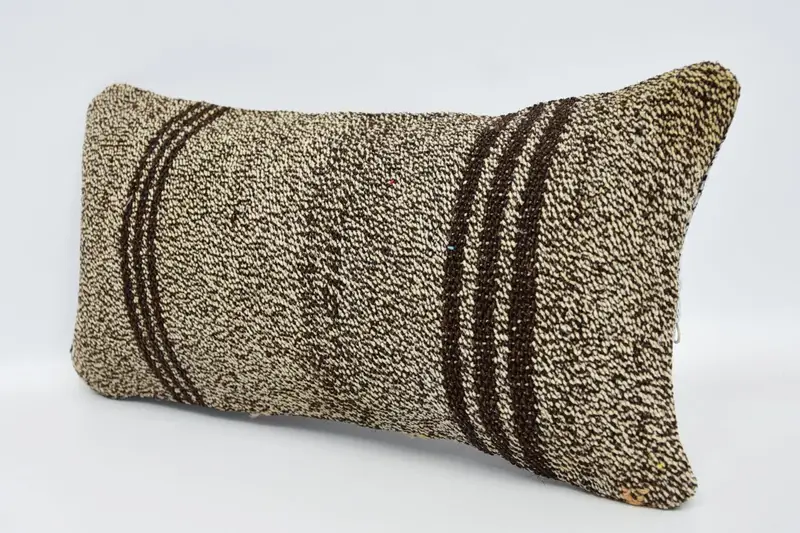 8x16 Brown Cushion Case, Outdoor Bolster Cushion, Pillow, Home Decor Pillow, Vintage Pillow, Kilim Cushion Sham, Vintage Throw Pillow Cover - 4