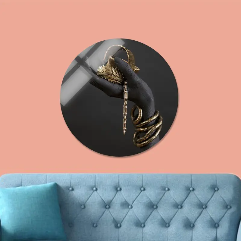 Lüks Kız Odası Dekoru için Zarif Afrikalı Kadın Tuval Sanatı