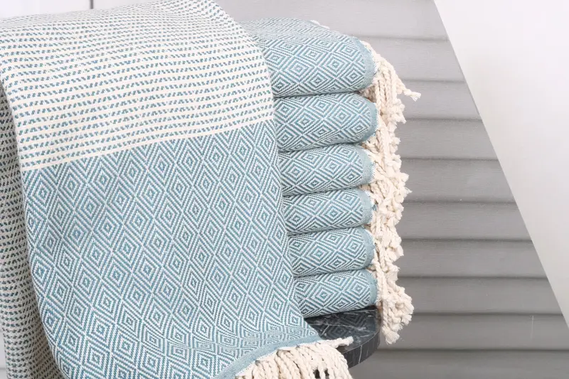 Bulk Towel Personalized Petrol Chevron 40x71 Inches Wedding Gift