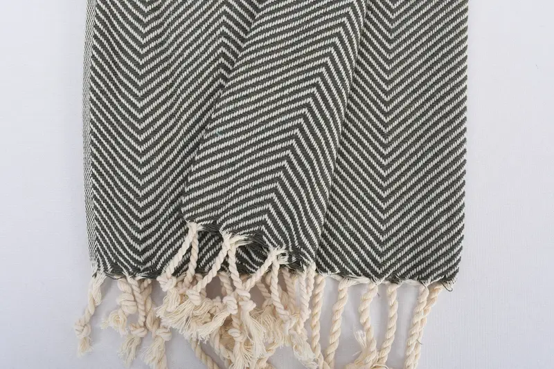 Custom Hand Towel, Beach Wedding Favor, Personalized Gift, Bridesmaid Towel, Kitchen Towel, 40x20 Cotton Herringbone Towel, Gift For Bride - 8